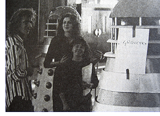 Daleks in rehearsals for The Ultimate Adventure